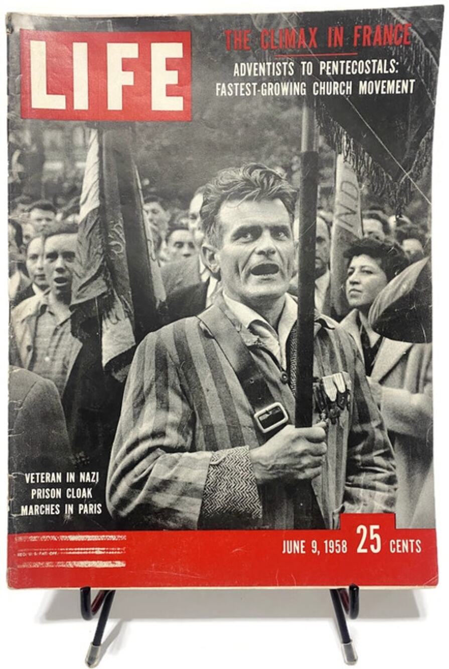 LIFE Magazine June 9 1958 Veteran Nazi Prison Cloak Paris Cover DeGaulle France